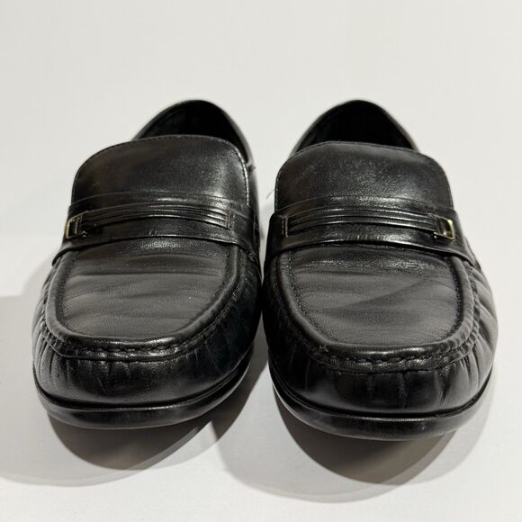 Bostonian Men\'s Prescott Slip-on Black Leather Loafers size 10 D main image 16